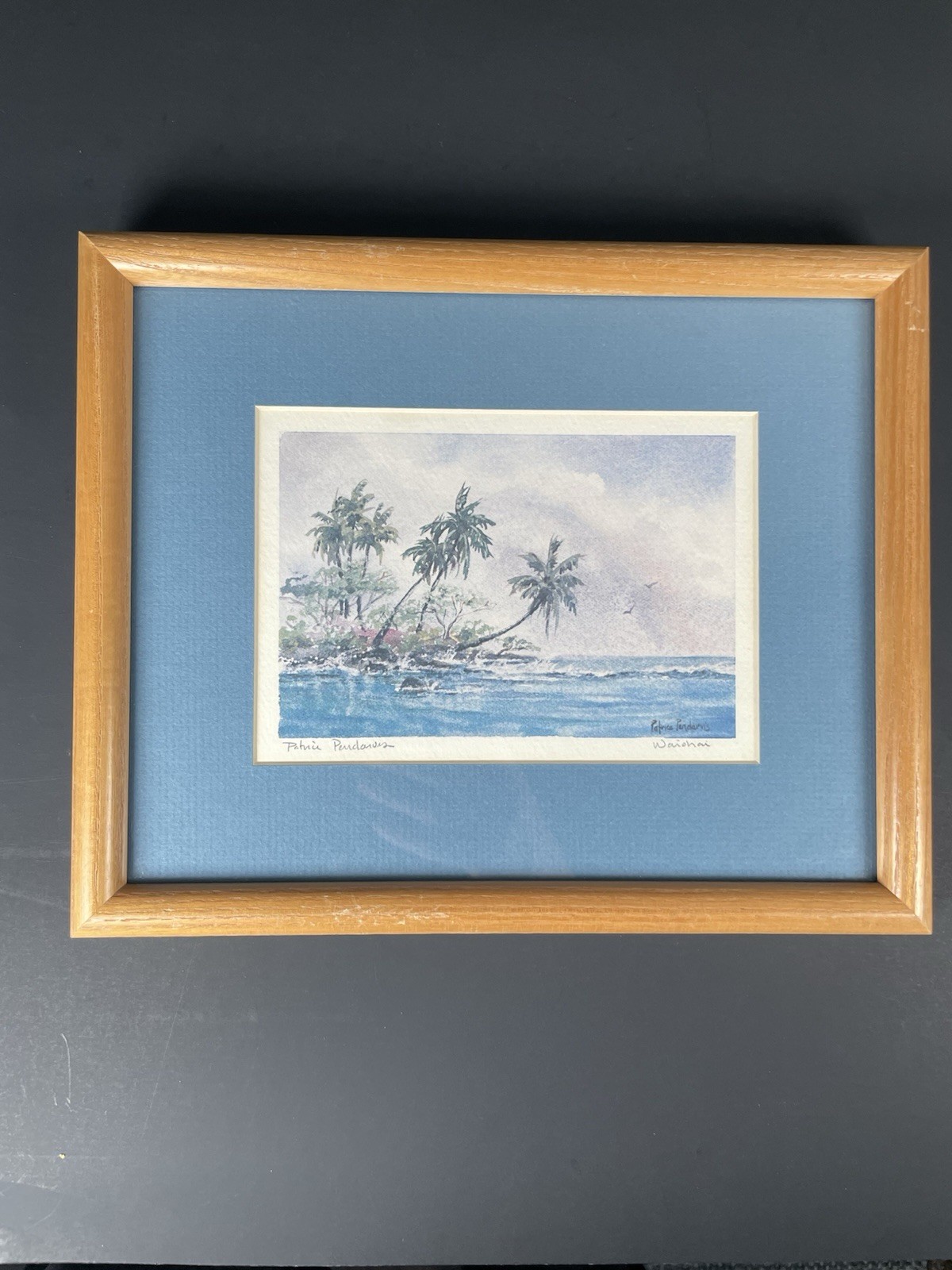 Patrice Pendarvis Watercolor Painting «Waiohai» Serene Beach Scene Hawaii