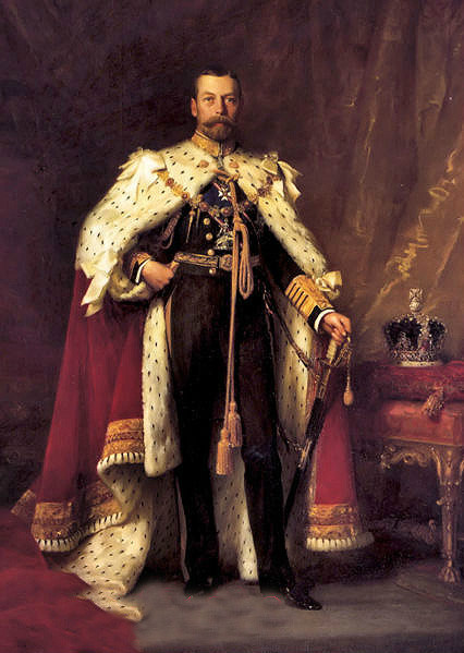 Handpainted Oil painting male portrait George V of the united Kingdom on canvas