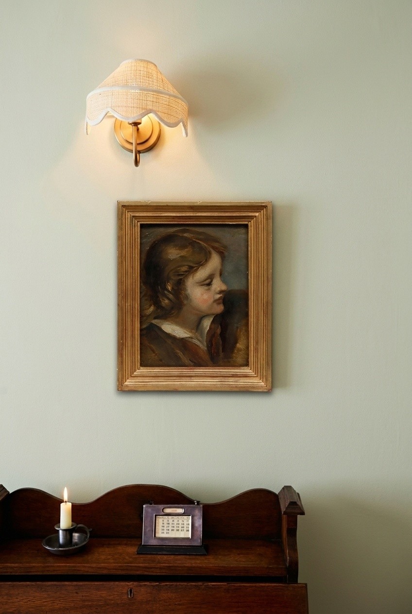 Early 20th Century Oil – Boy in Profile