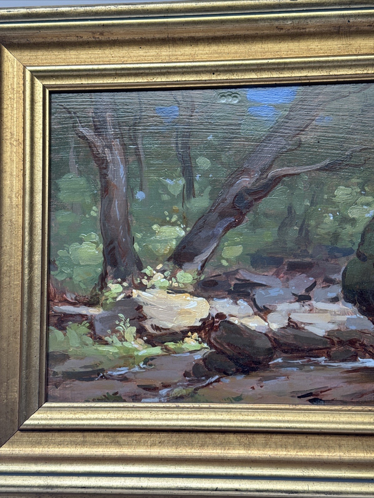 Thomas Torak Painting Vermont Landscape Impressionist American In The Woods Oil