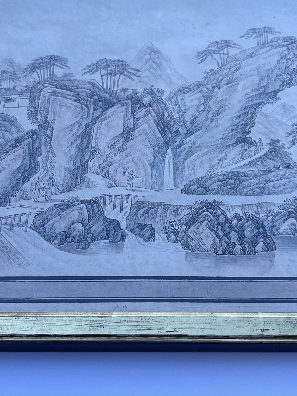ANTIQUE FINE OLD CHINESE LANDSCAPE PAINTING SCHOLAR MASTER 18TH TO 19TH CENTURY