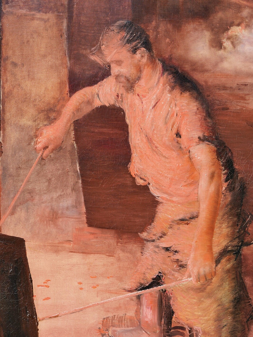 Lucien Jonas, Painting, Industry, Furnace, Foundry, Realism, Worker, Factory