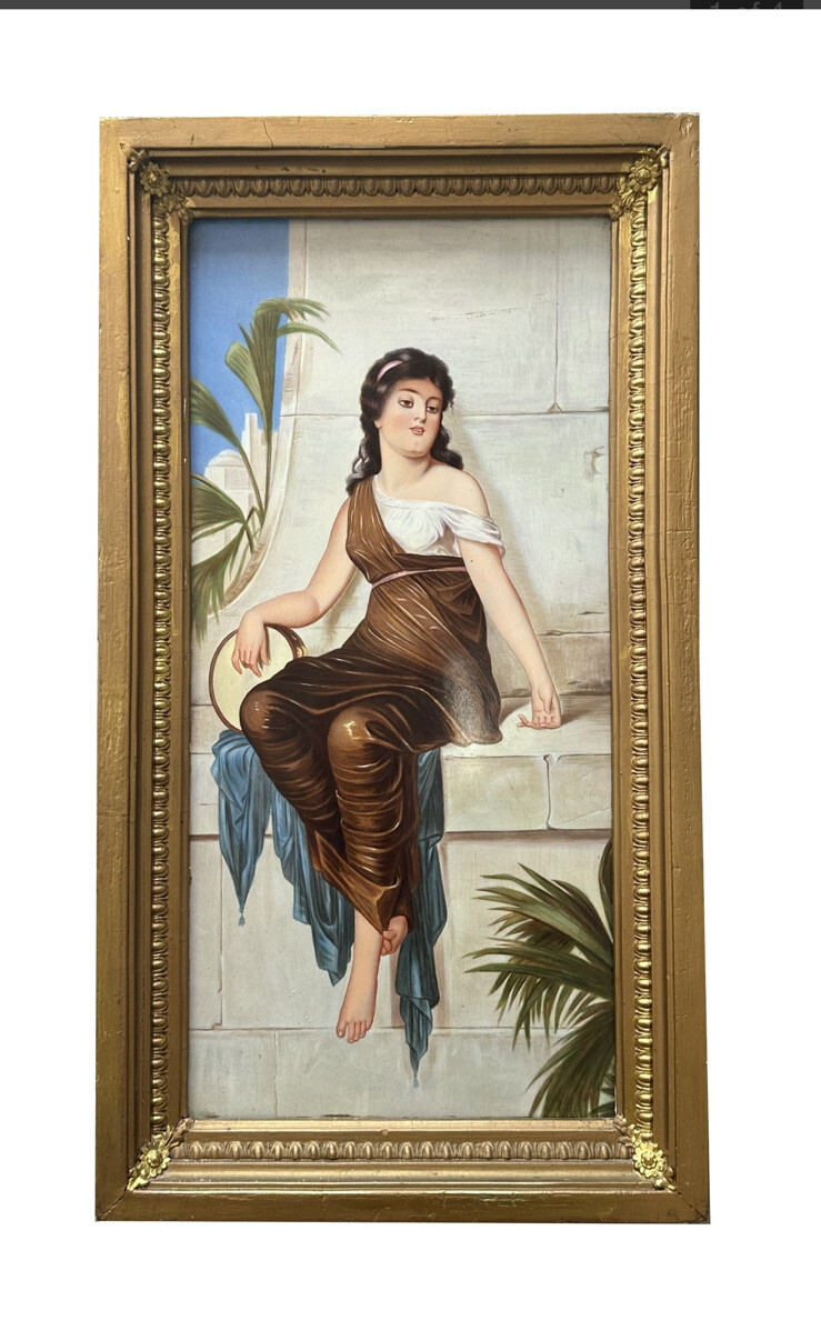After Nathaniel Sichel (1843 – 1907) Germany Porcelain Plaque