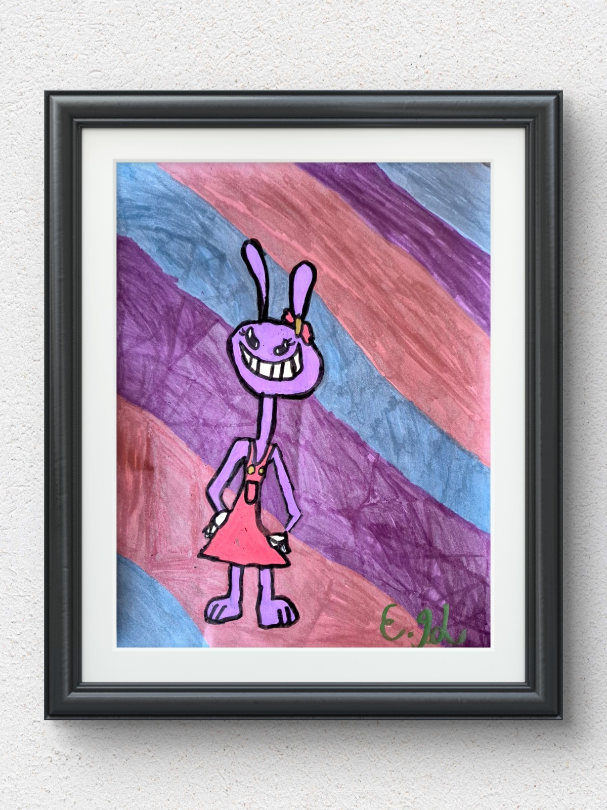 Original Colorful 11×14 Fantasy Character Pop Art Acrylic Paper Wall Decor E03