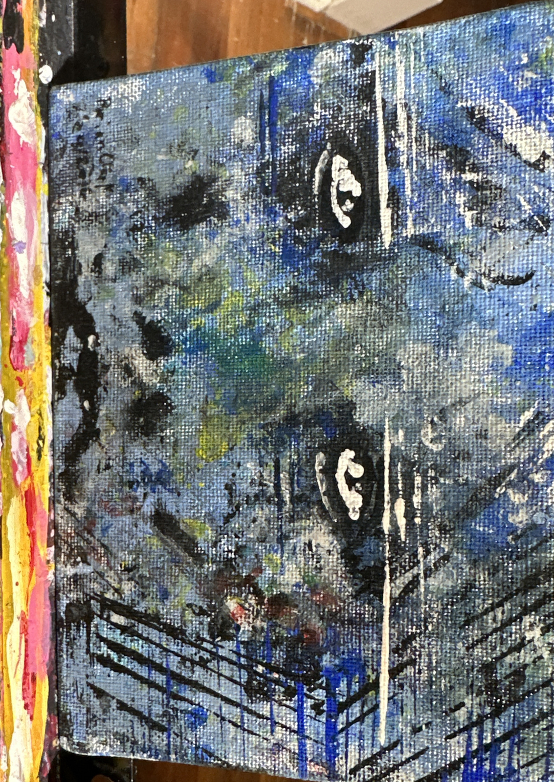 Blue Multi-Color Abstract Painting 5×7 Eyesigh