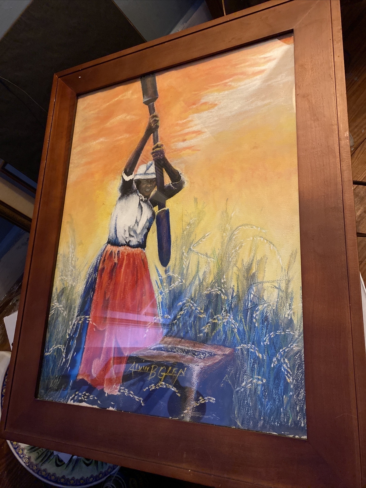 Famous Alvin B. Glen watercolor / 23 By 29 Hilton Head South Carolina