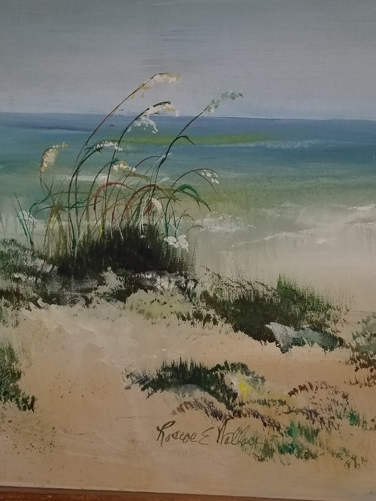 ROSCOE E WALLACE (AMERICAN) EXPRESSIONISM PAINTING ON CANVAS FT WALTON BEACH