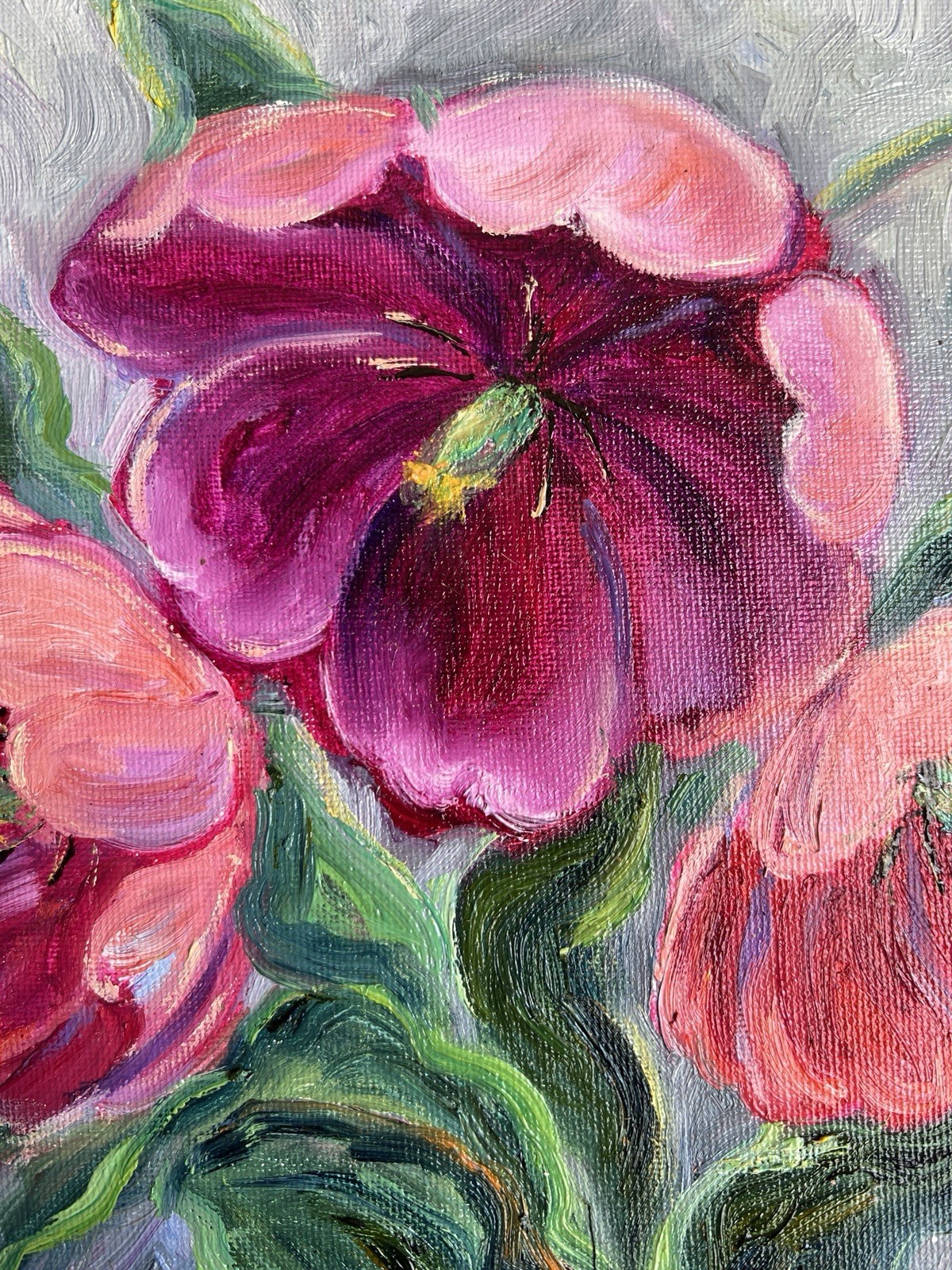 Original Oil Painting Tulip Flowers Wall Art Floral Wall Art 8×10 Wall decor