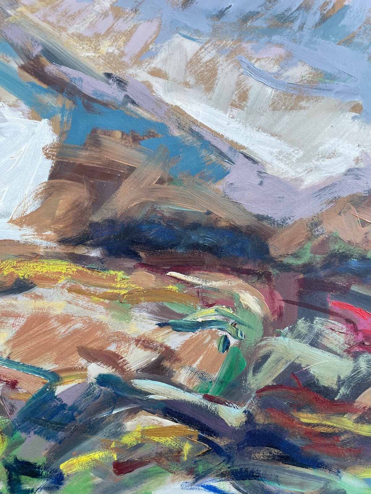 Gert Rasmussen Expressive Landscape Denmark 51x35cm