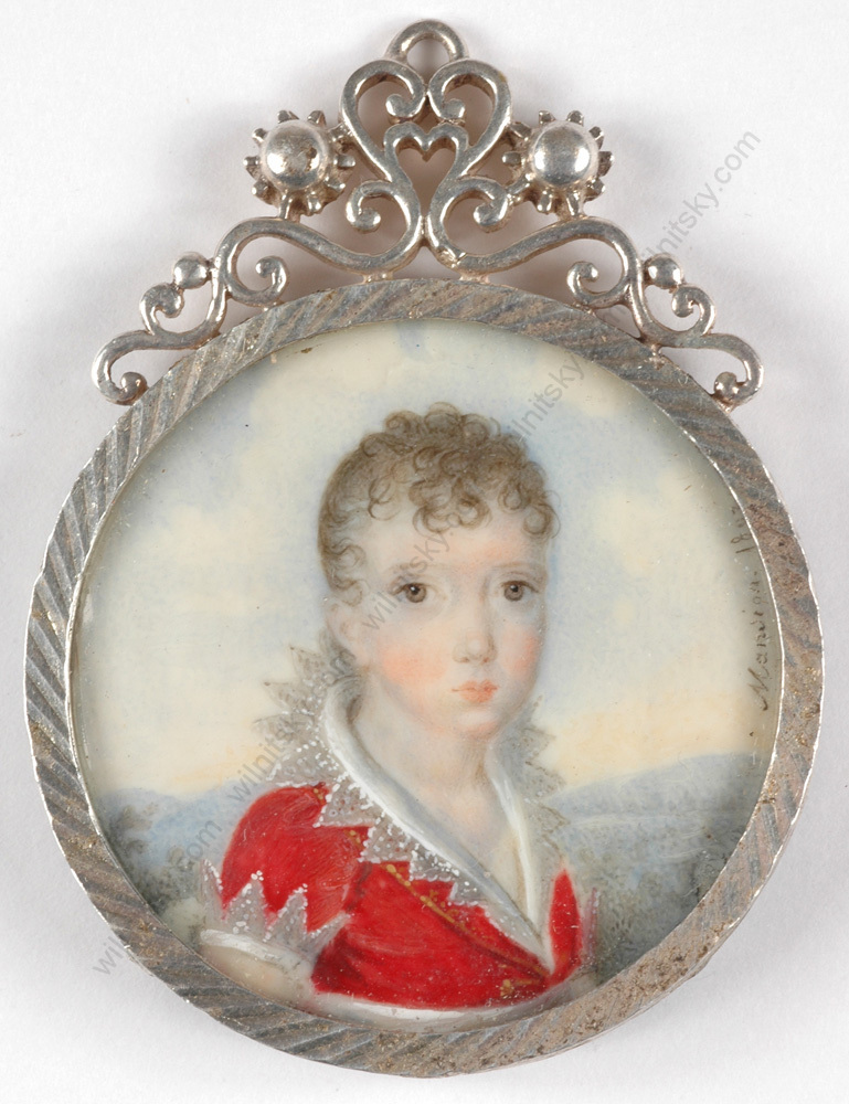 Andre Leon Larue (Mansion) «Murat’s Son Napoleon Lucien Charles (?)» miniature