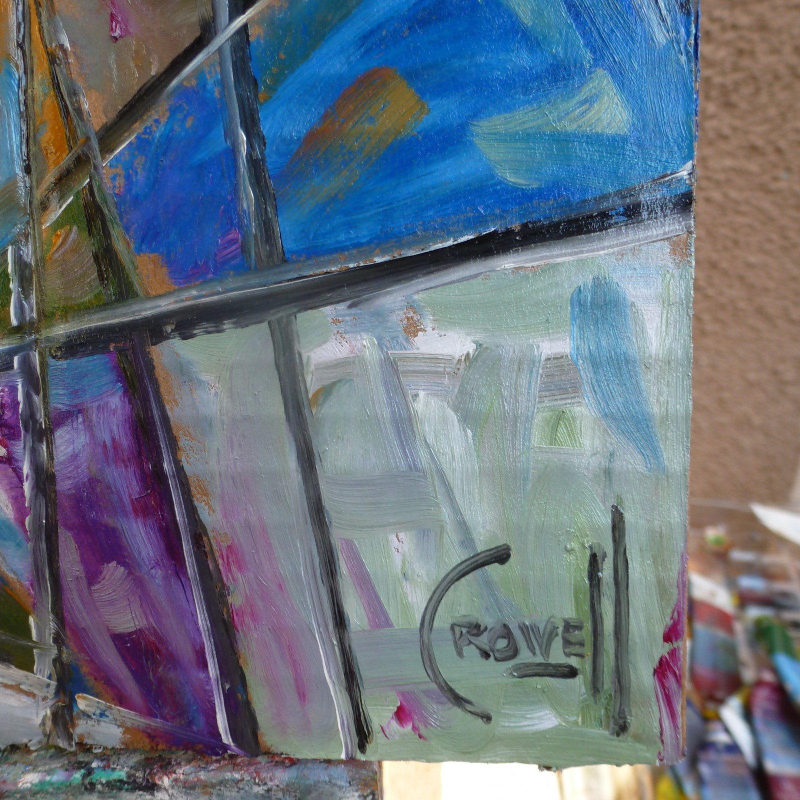 A SPECIAL PURPOSE new card panel Art original 8×10 oil painting by Crowell