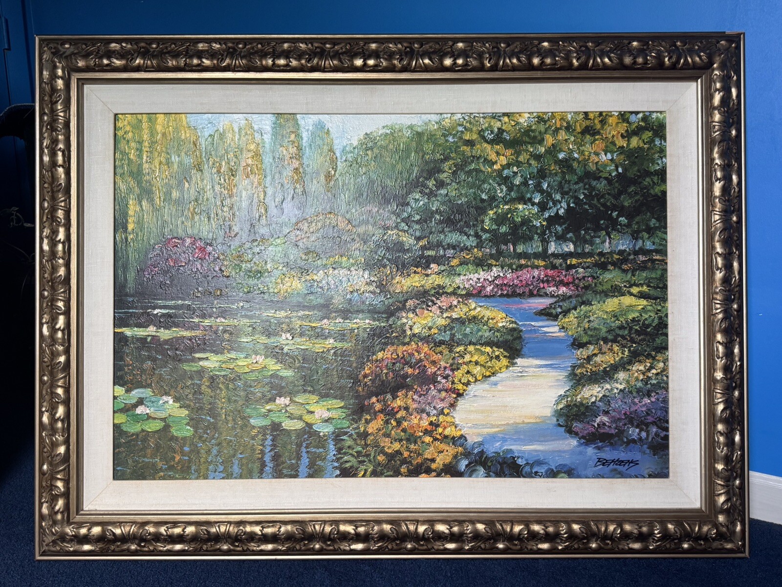 Monet’s Garden Howard Behrens Artist Enhanced #56-875