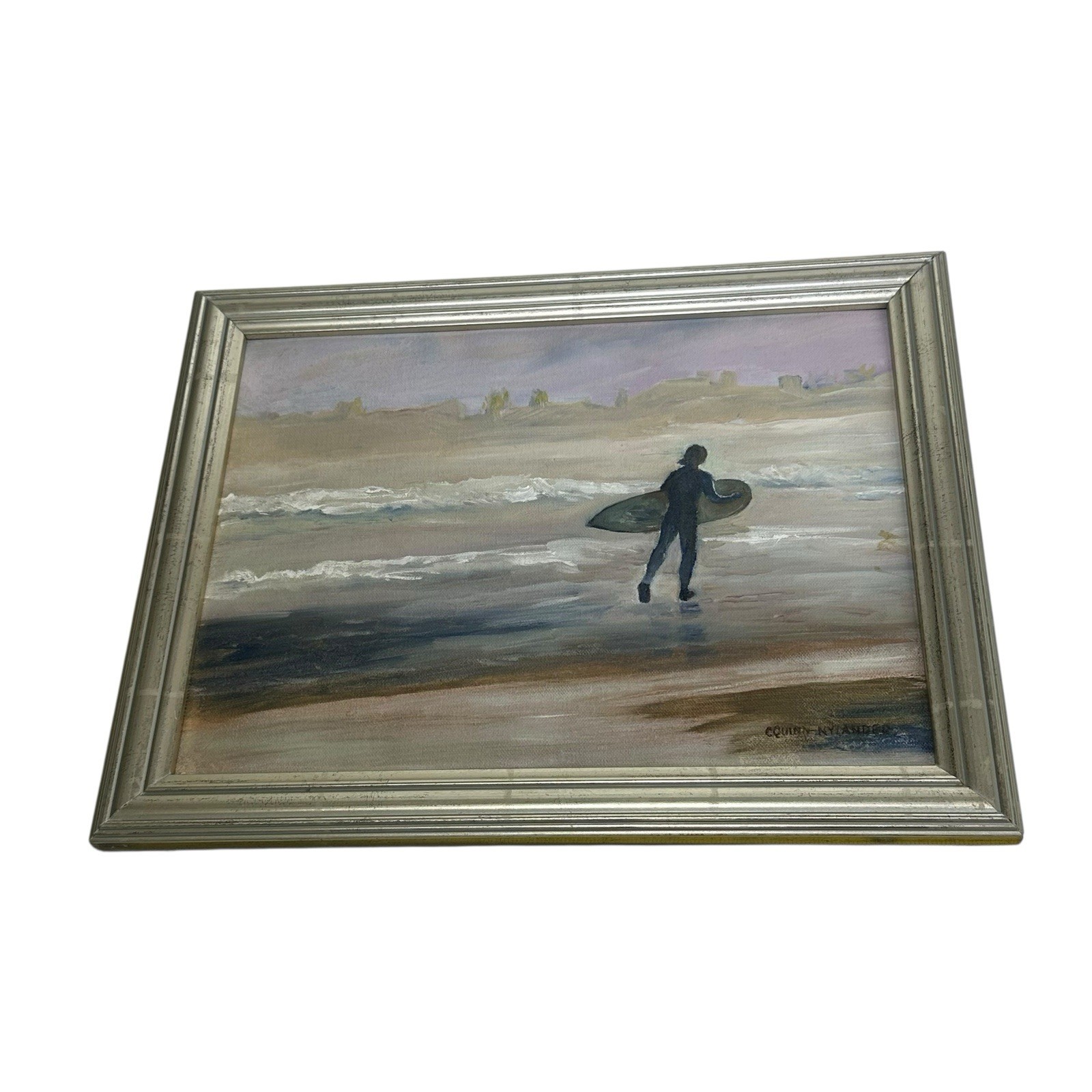 pacific ocean Surf painting Seascape C. Quinn Nylander Seaside Coastal Signed