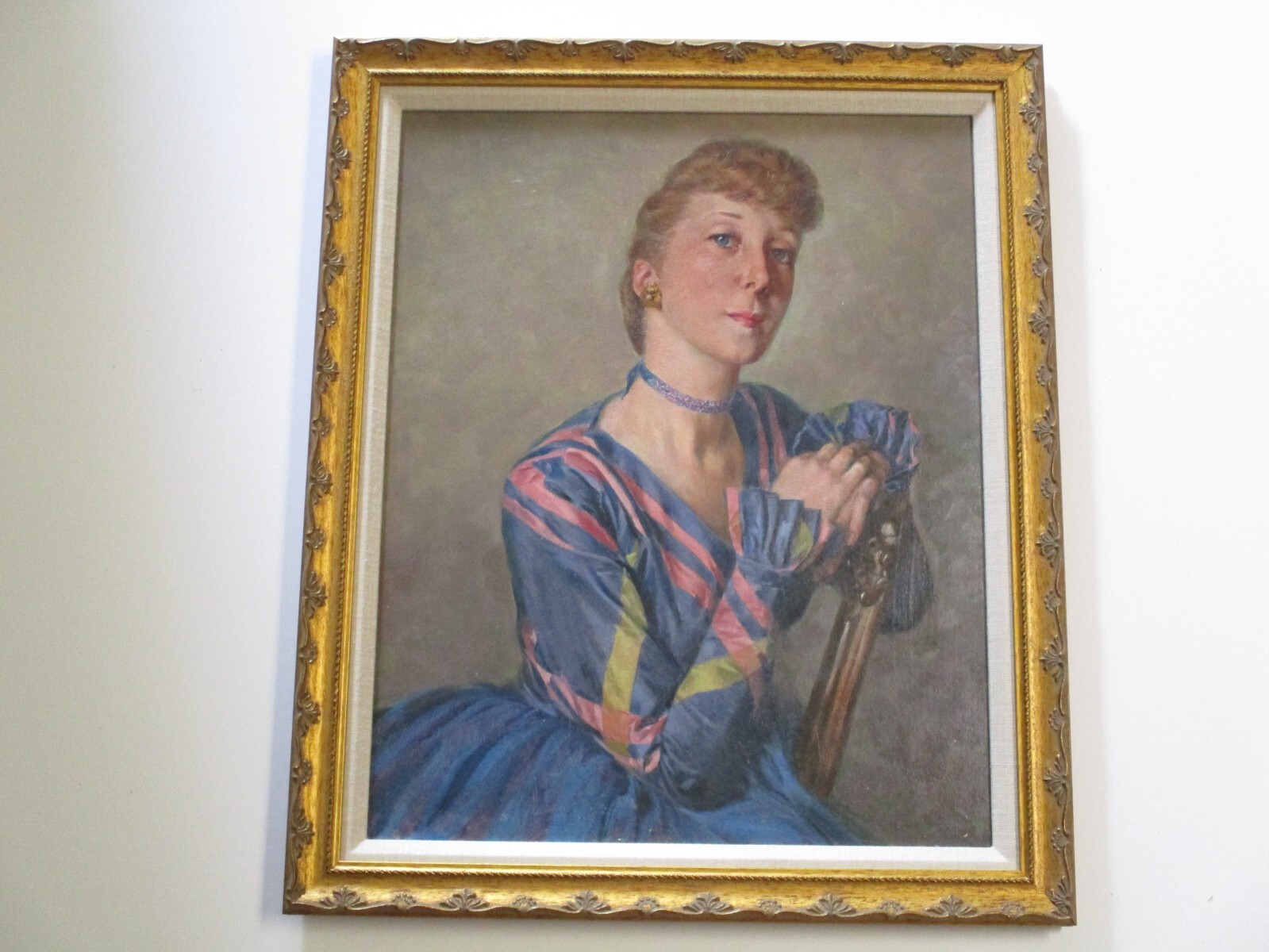 ANTIQUE PAINTING JULES RAUSCHERT AMERICAN MASTERFUL GORGEOUS WOMAN MODEL LISTED
