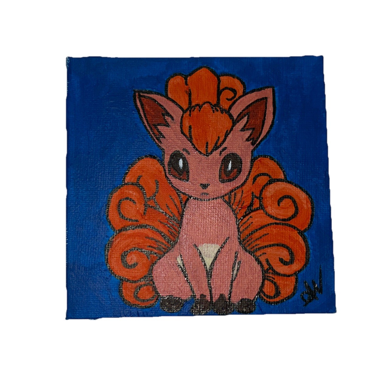* Nintendo Pokémon Fan Wall Artwork Vulpix 4×4 Canvas Acrylic Picture Painting