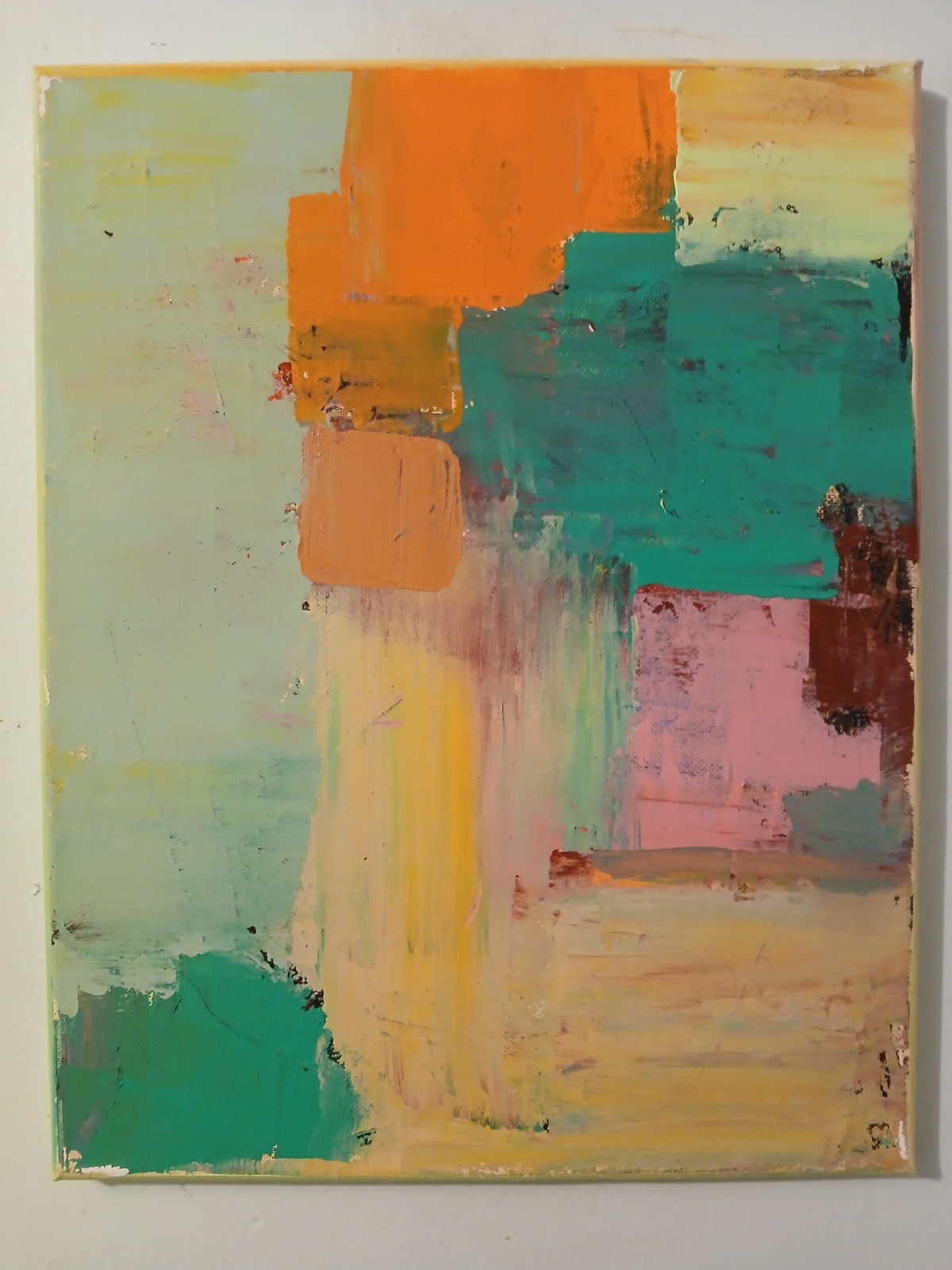Original Acrylic Abstract Painting On Canvas. By Vincent Martin