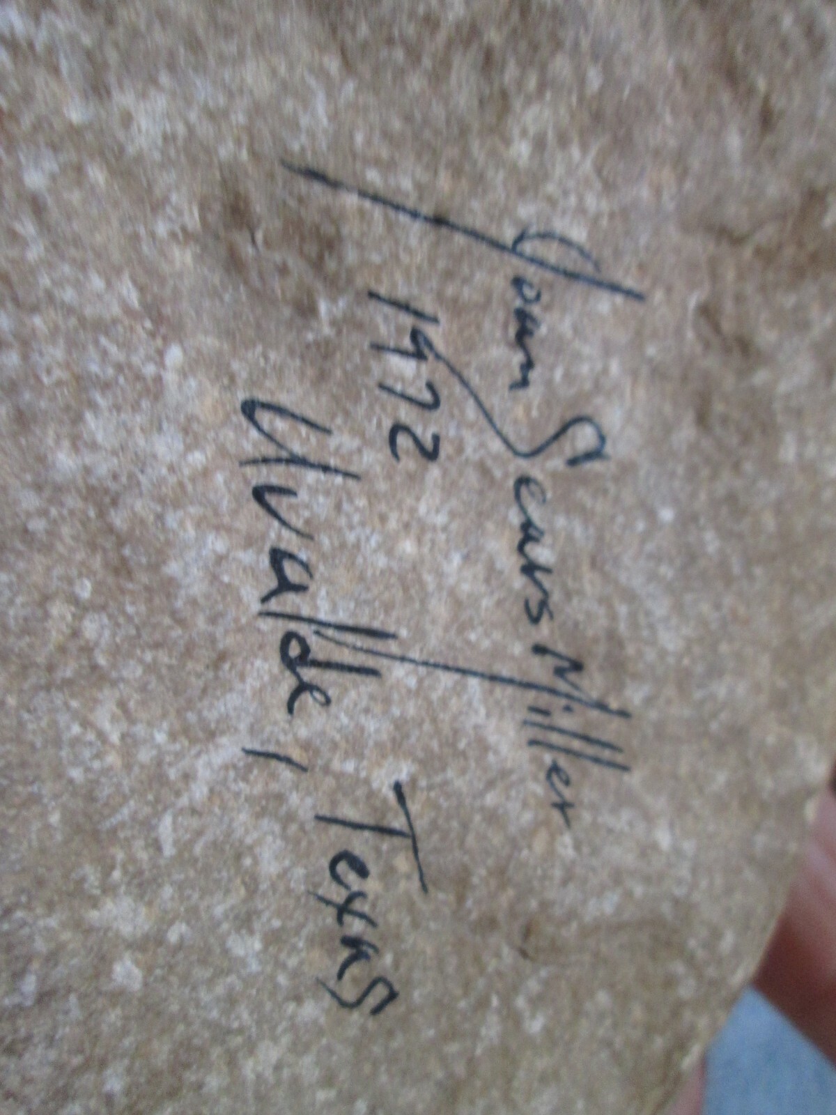 1972 Joan Sears Miller, Uvalde, Texas, Texas artist, hill country buck on rock