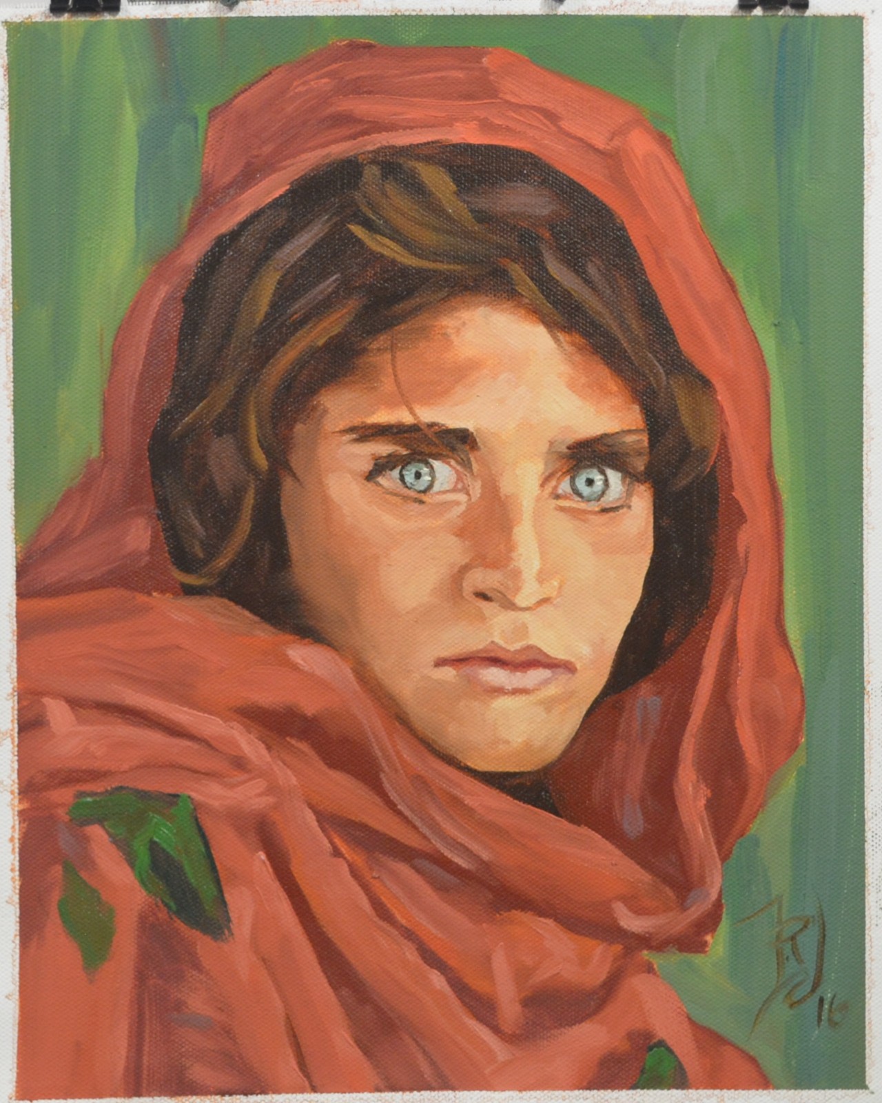 Dramatic Moody 9.5×12 Original Oil Painting Figurative Portrait Collectable Art