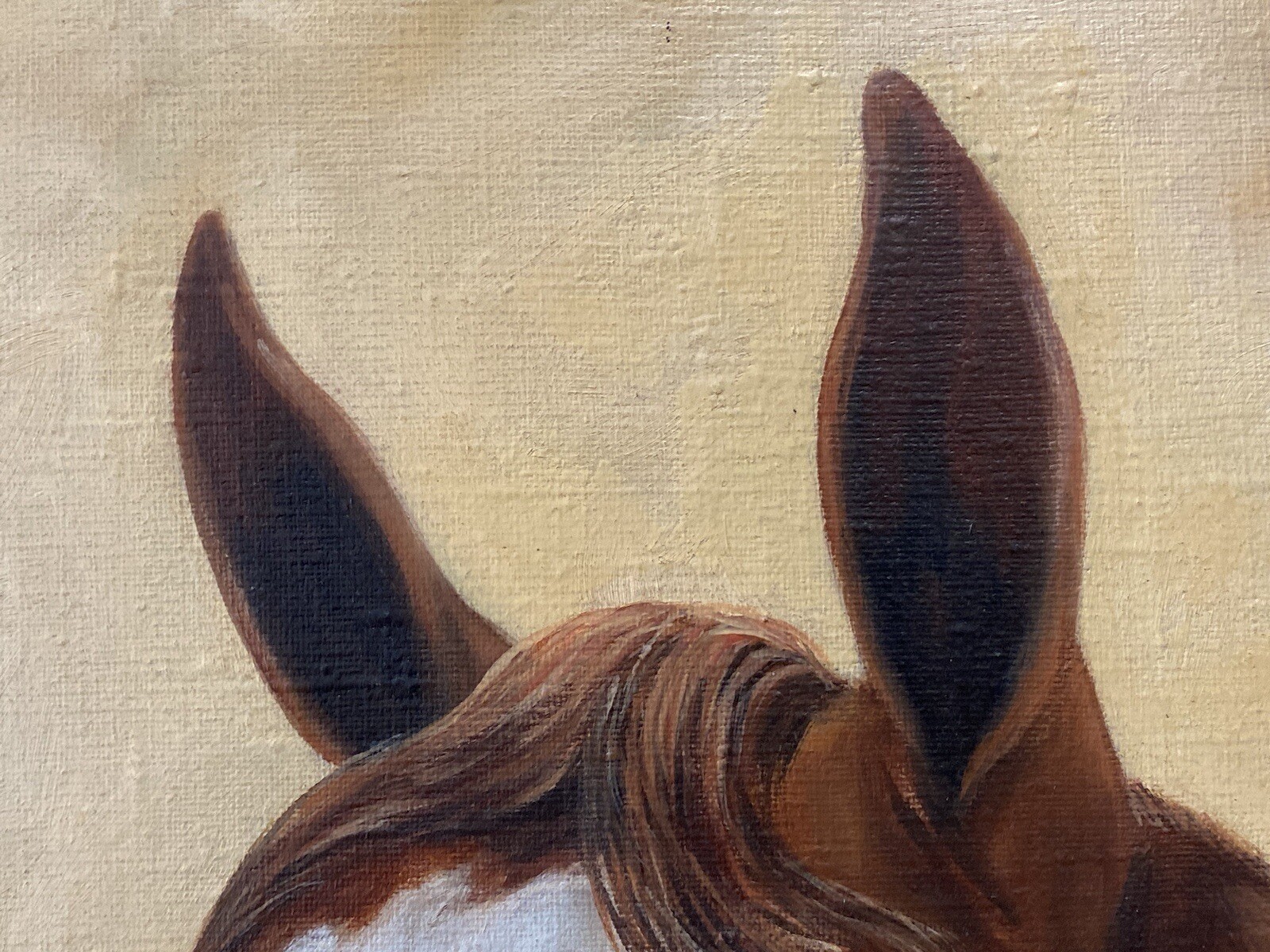 🔥 RARE Fine Vintage Old Western American Paint Horse Oil Painting BILOTTA 1960s