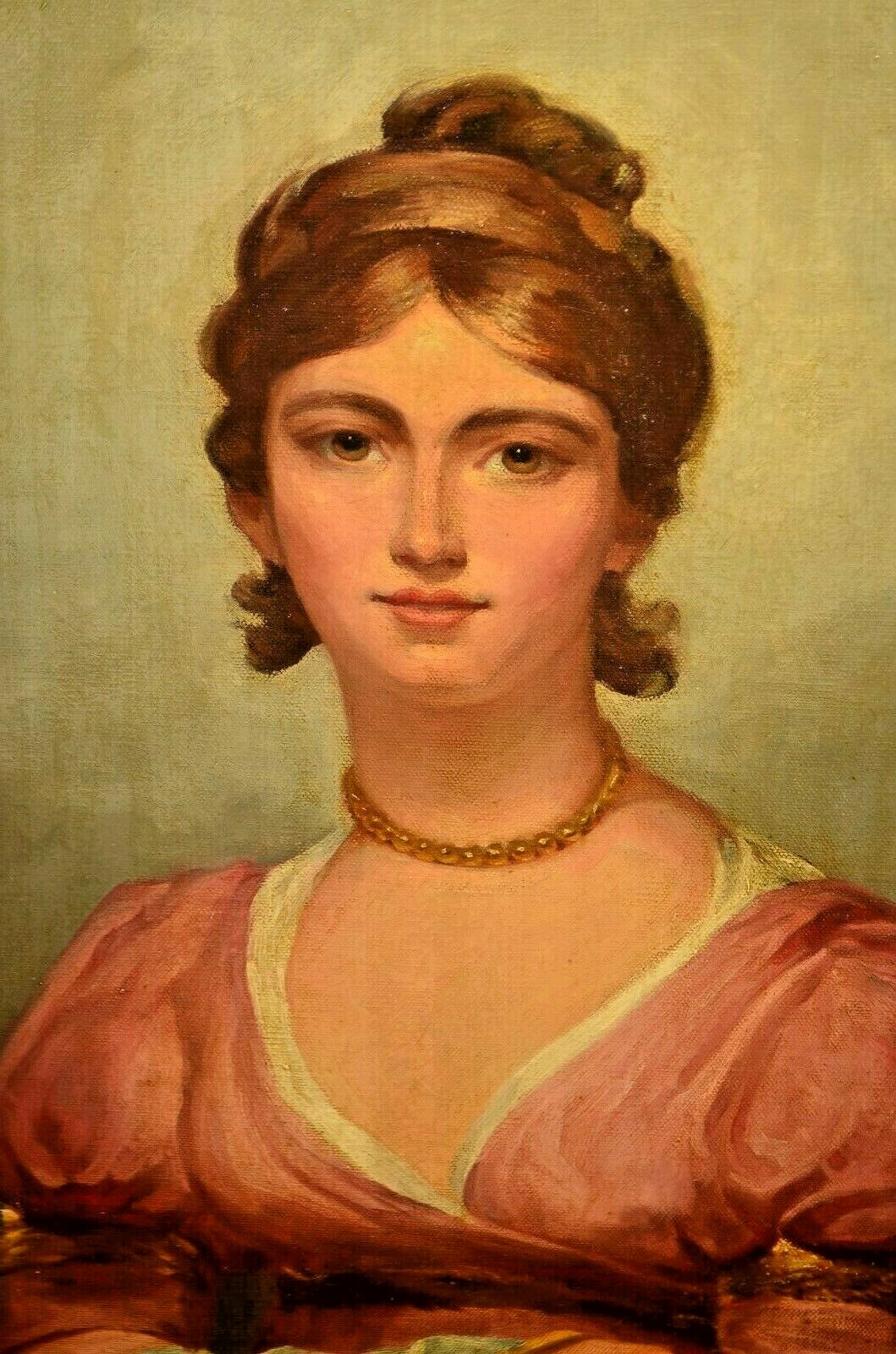 ABBEY ALTSON Original Signed Female Figure Moonlight Lady Portrait Oil Painting
