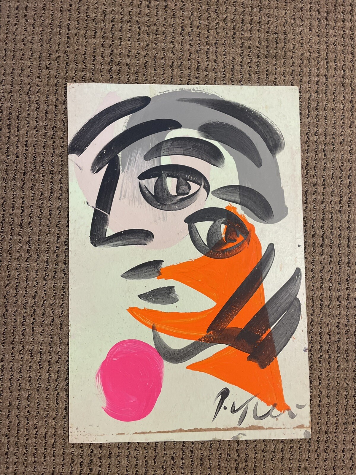 Peter Robert Keil Painting board Signed 24@16 masonite 2019