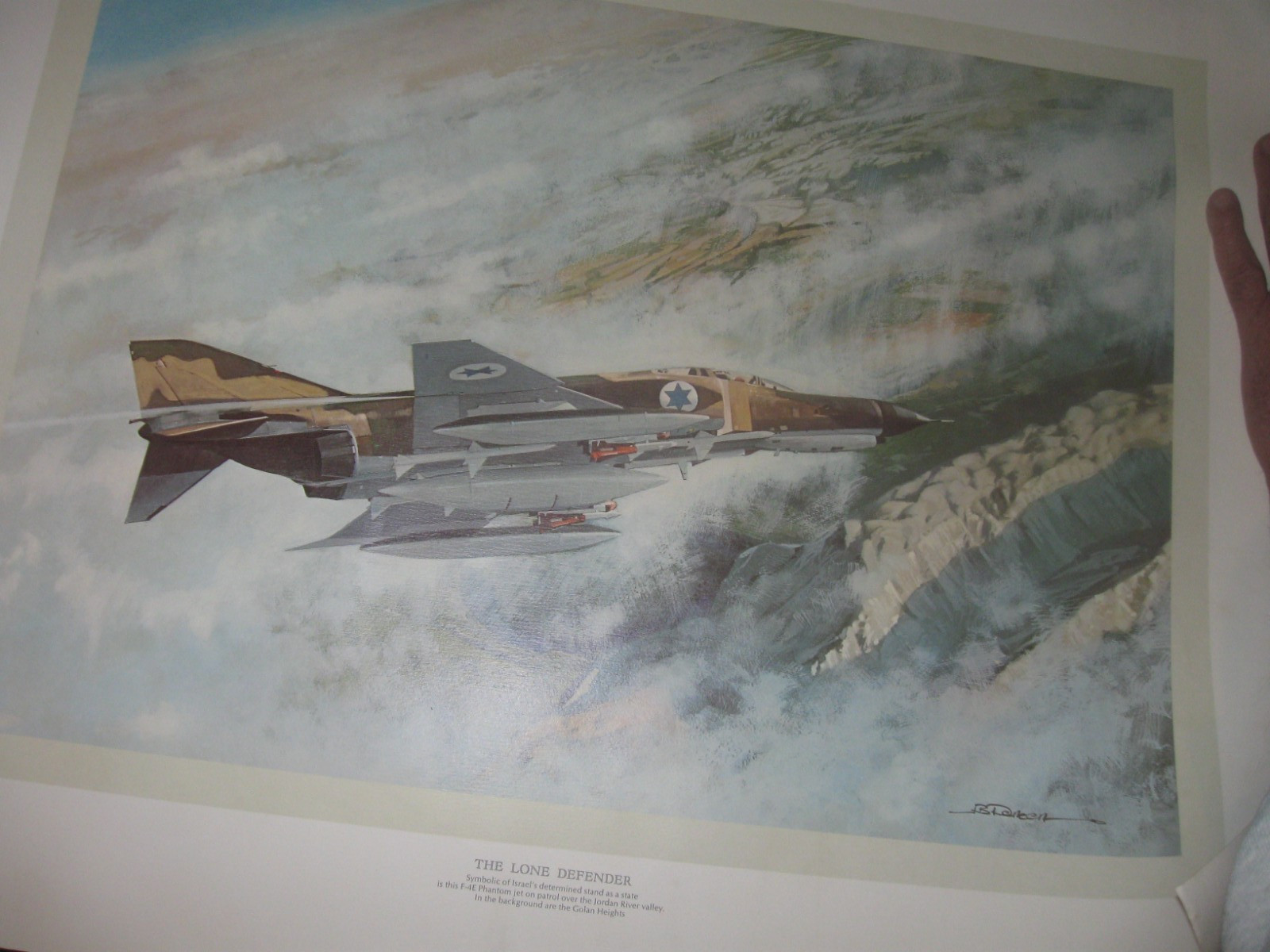 The Lone Defender by JB Deneen – IDF Phantom Flies Over the Golan Heights