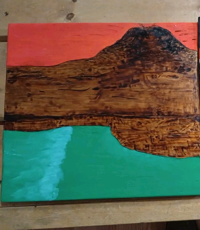 Wood-burned Art