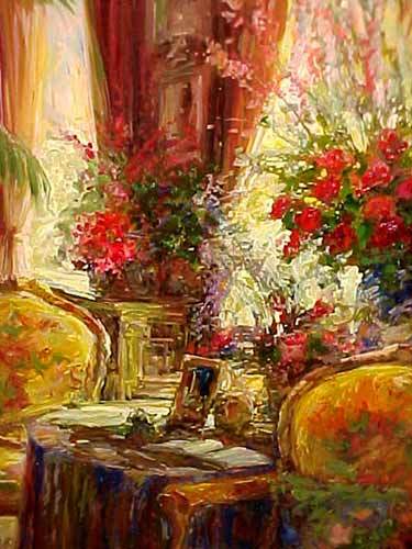Shortridge QUIET TIME 27″/44″ Impressionism Plush Interiors Signed Silkscreen AP