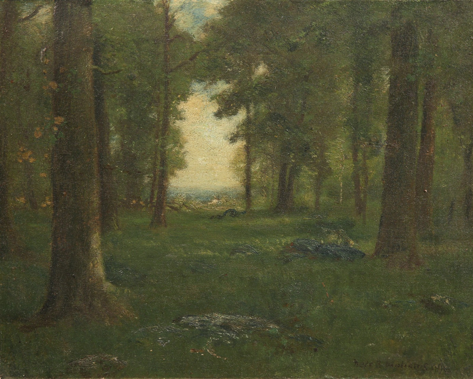 «Forest Clearing» Landscape Att. to Frederick Ballard Williams