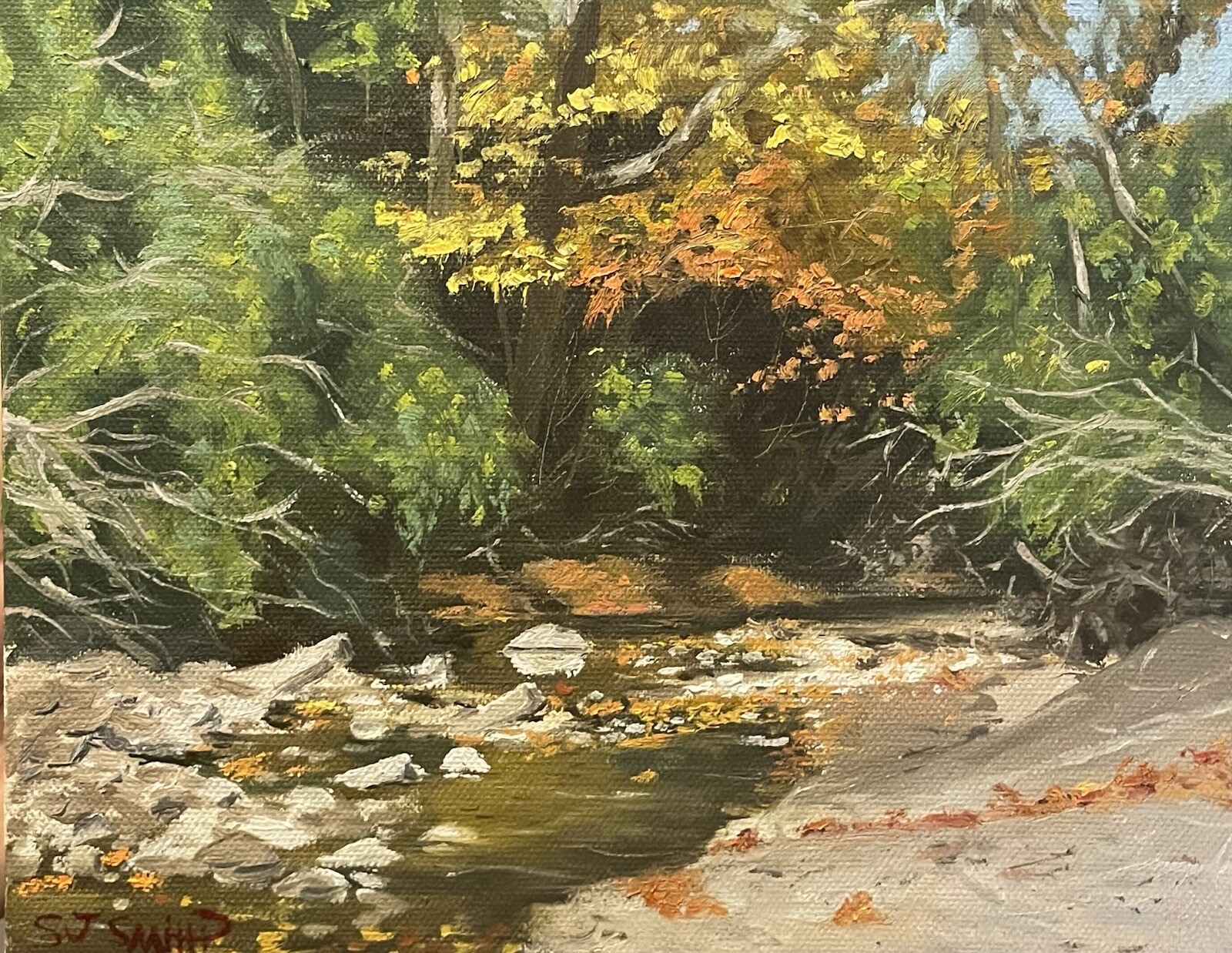 Little Stream oil Painting Original/ Daily Painting/ Landscape Painting