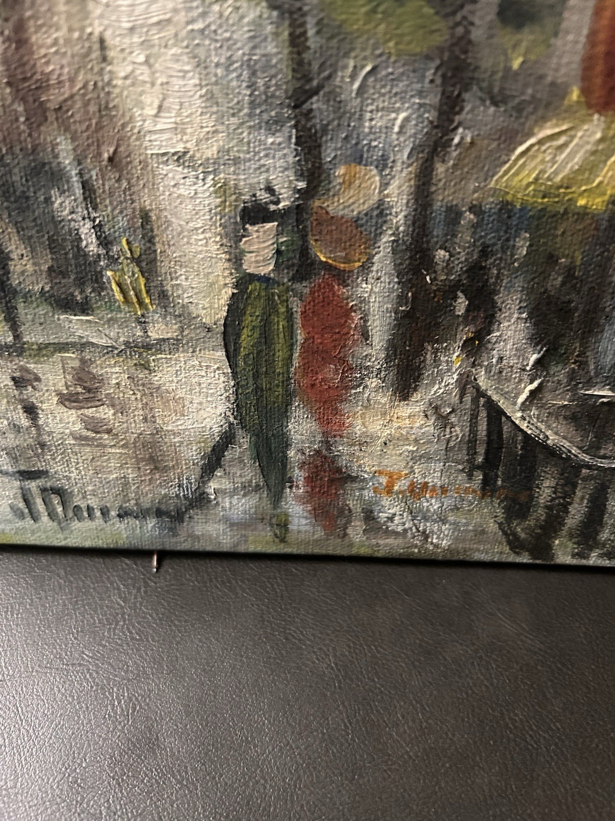 Vintage Original Oil painting On Canvas signed