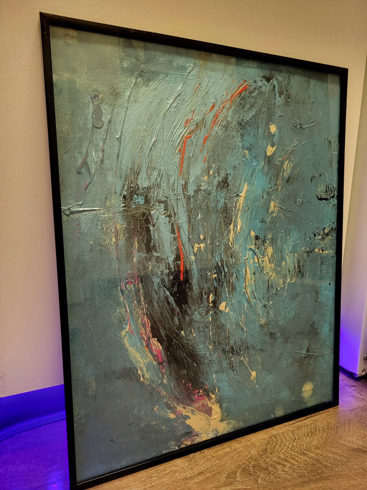 Beautiful Original Abstract ACTYLIC ON CANVAS board Modern Contemporary Art