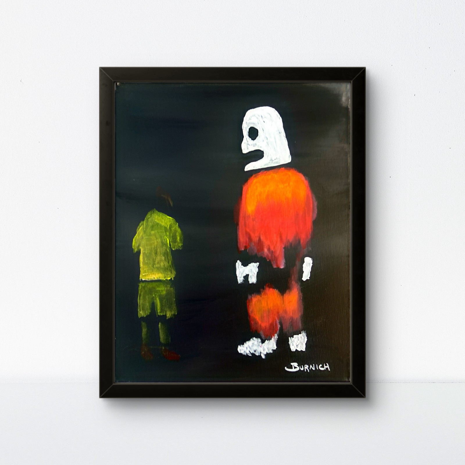 Hand Painted Figures 11×14 Canvas Expressionist Art Acrylic Abstract Wall Decor