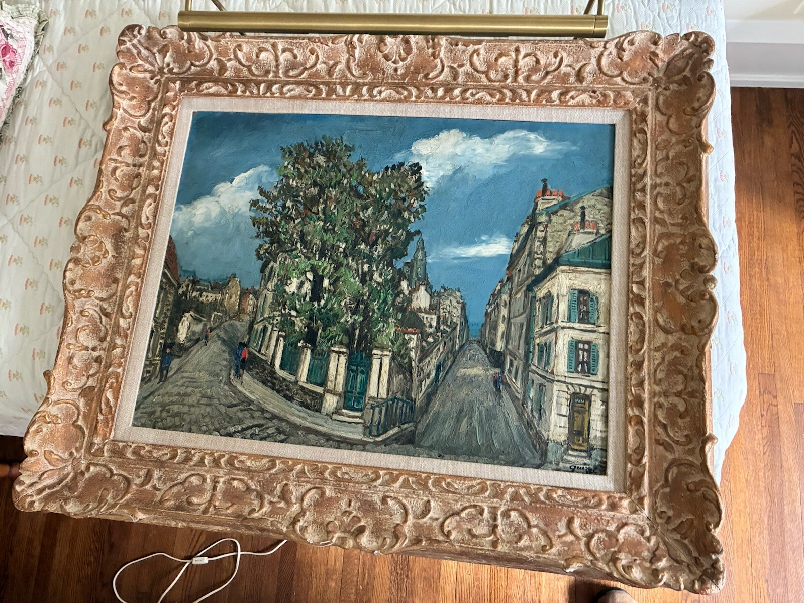 Magnificent French Impressionist Painting Montmartre Alphonse Quizet (1885 ‘55)