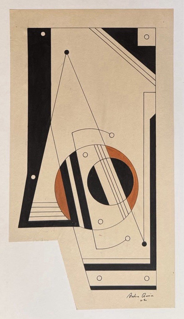 Attributed to Carmelo Arden-Quin – Mixed Media Abstract Geometric Madí On Paper