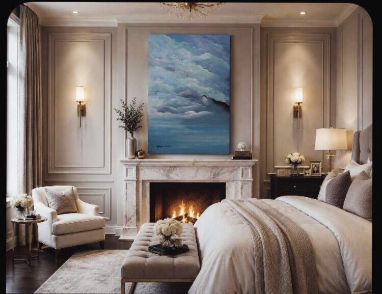 Daytime Clouds “Somethings Coming” 24 in x 36 in
