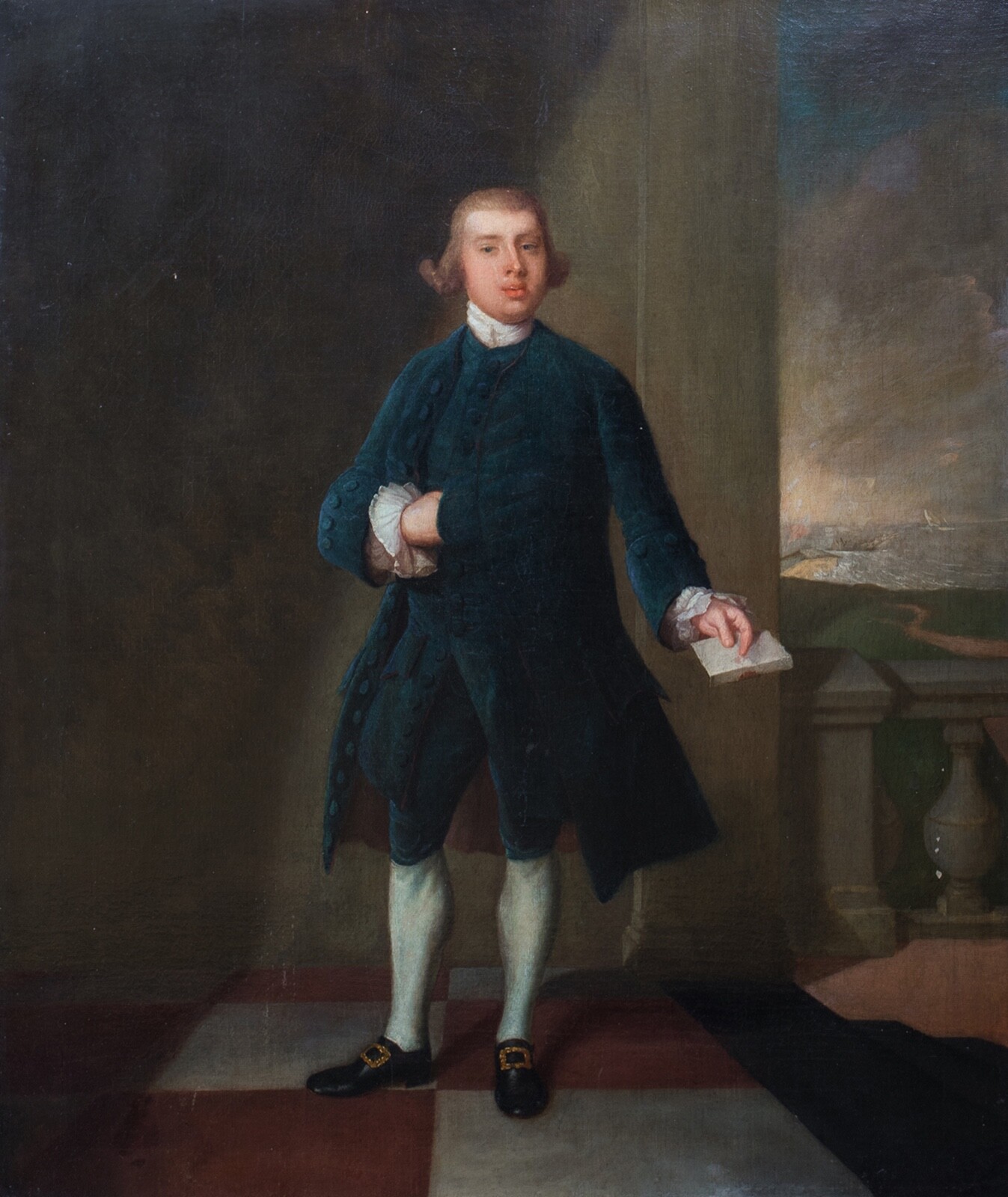 Large 18th Century Portrait Henry Farington – East India Company – Arthur DEVIS