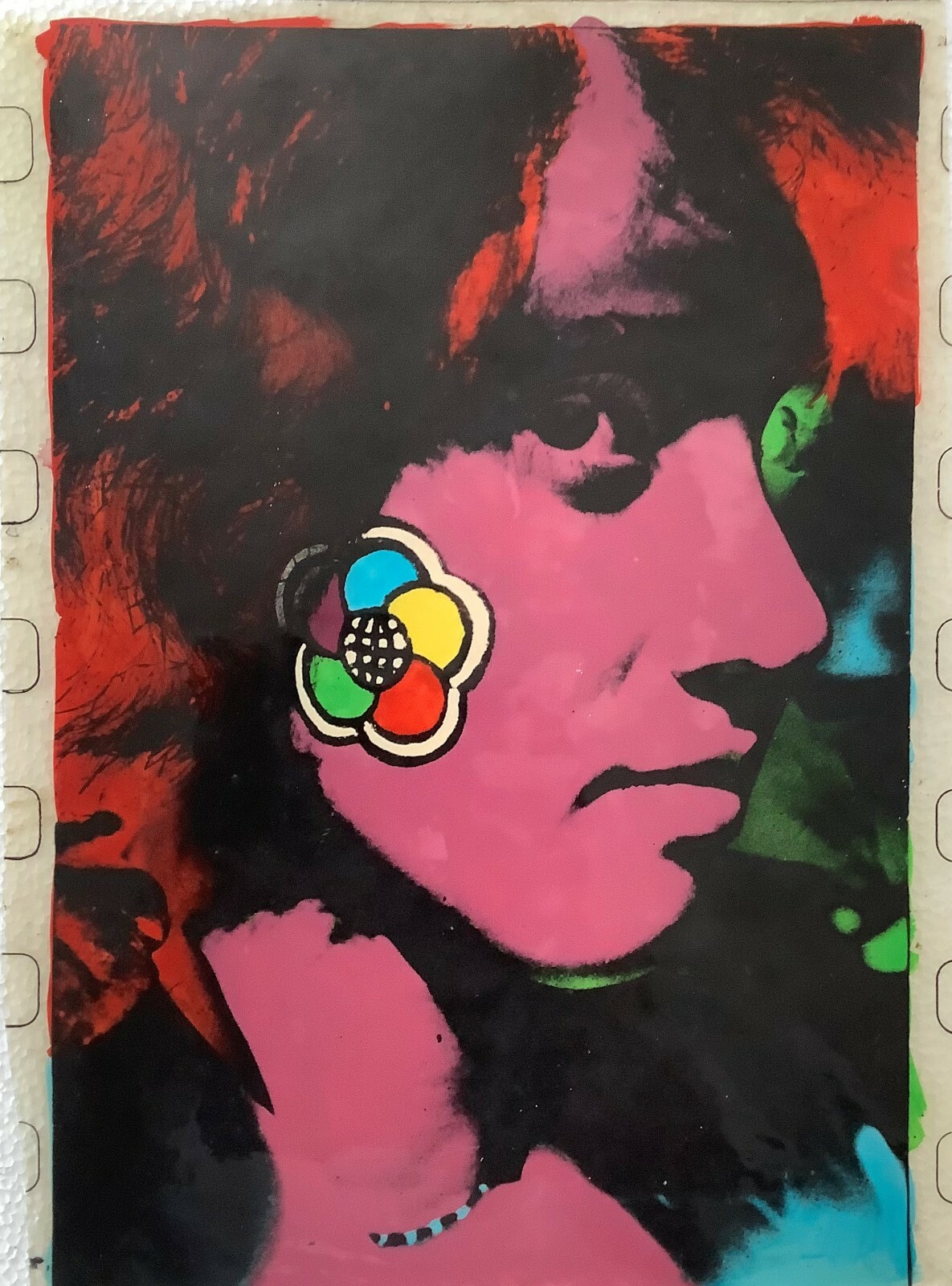 Rogelio Lopez Marin (Gory). Painting. Untitled, 1978. Mixed media on celluloid.