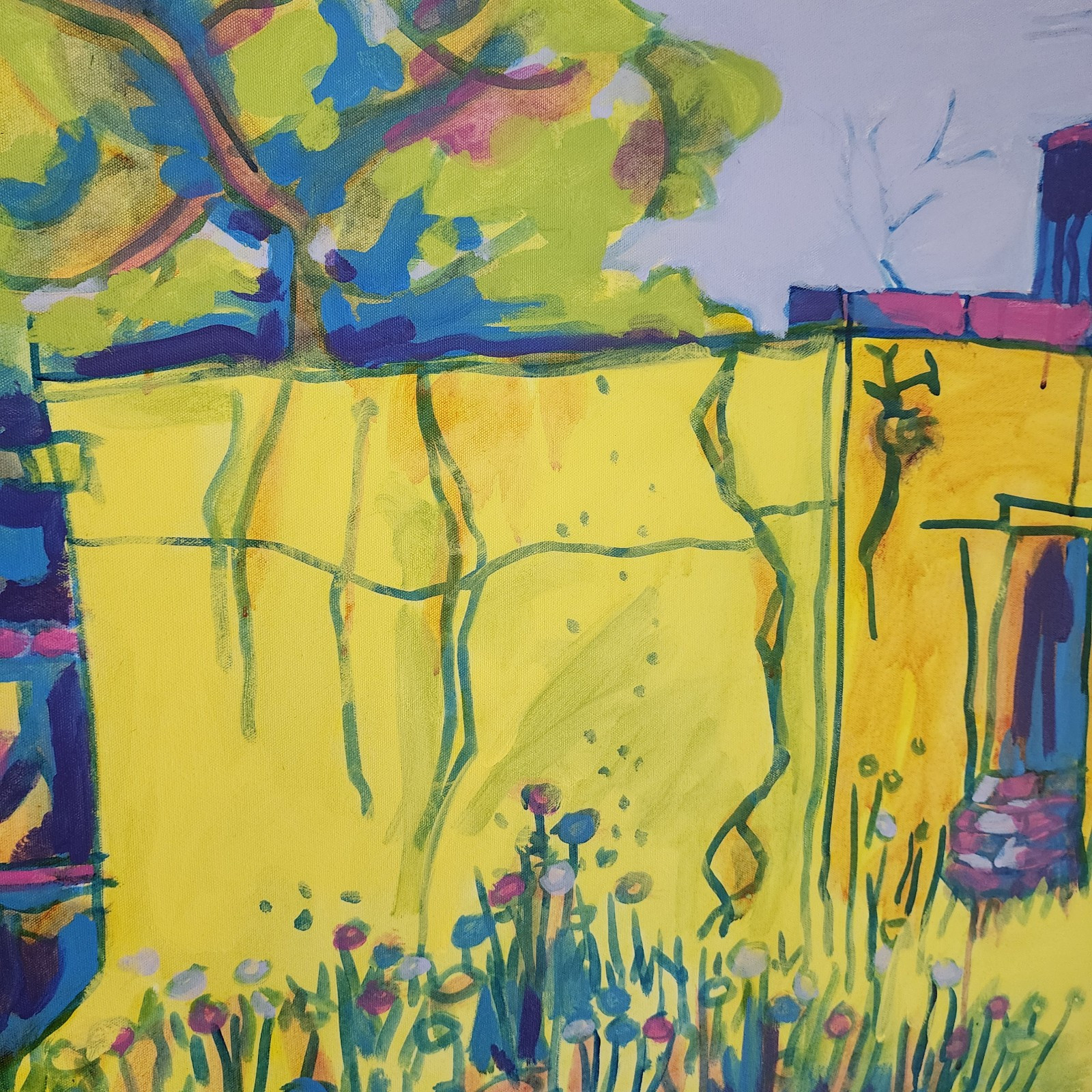 Don Mosbarger Original Acrylic Painting Adobe Southwest Art 30×40 Canvas Signed