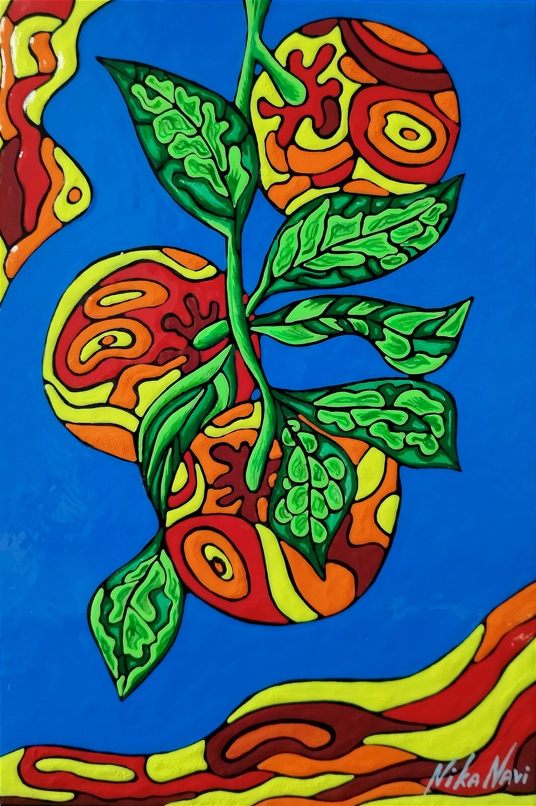 Oranges Painting Acrylic Oil Original Art
