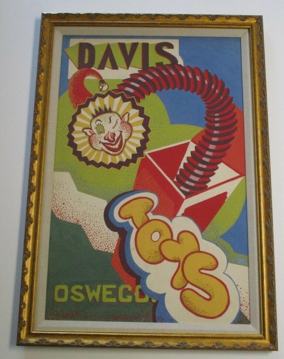ANTIQUE PAINTING ORIGINAL ILLUSTRATION ART POSTER DESIGN TOYS ABSTRACT MODERNISM