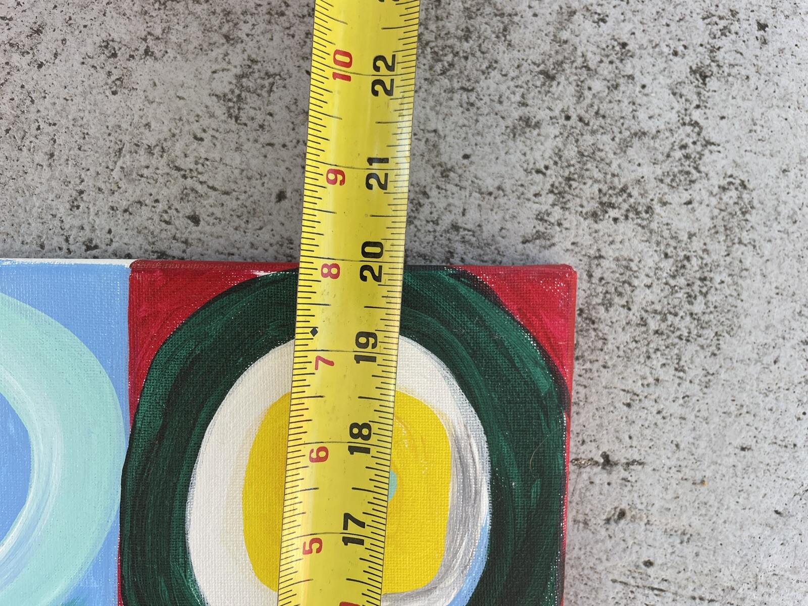 Acryl On Canvas Signed Farbstudie After Kandinsky