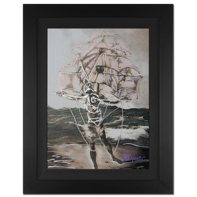 Ringo «Man Ship» signed canvas original art, framed