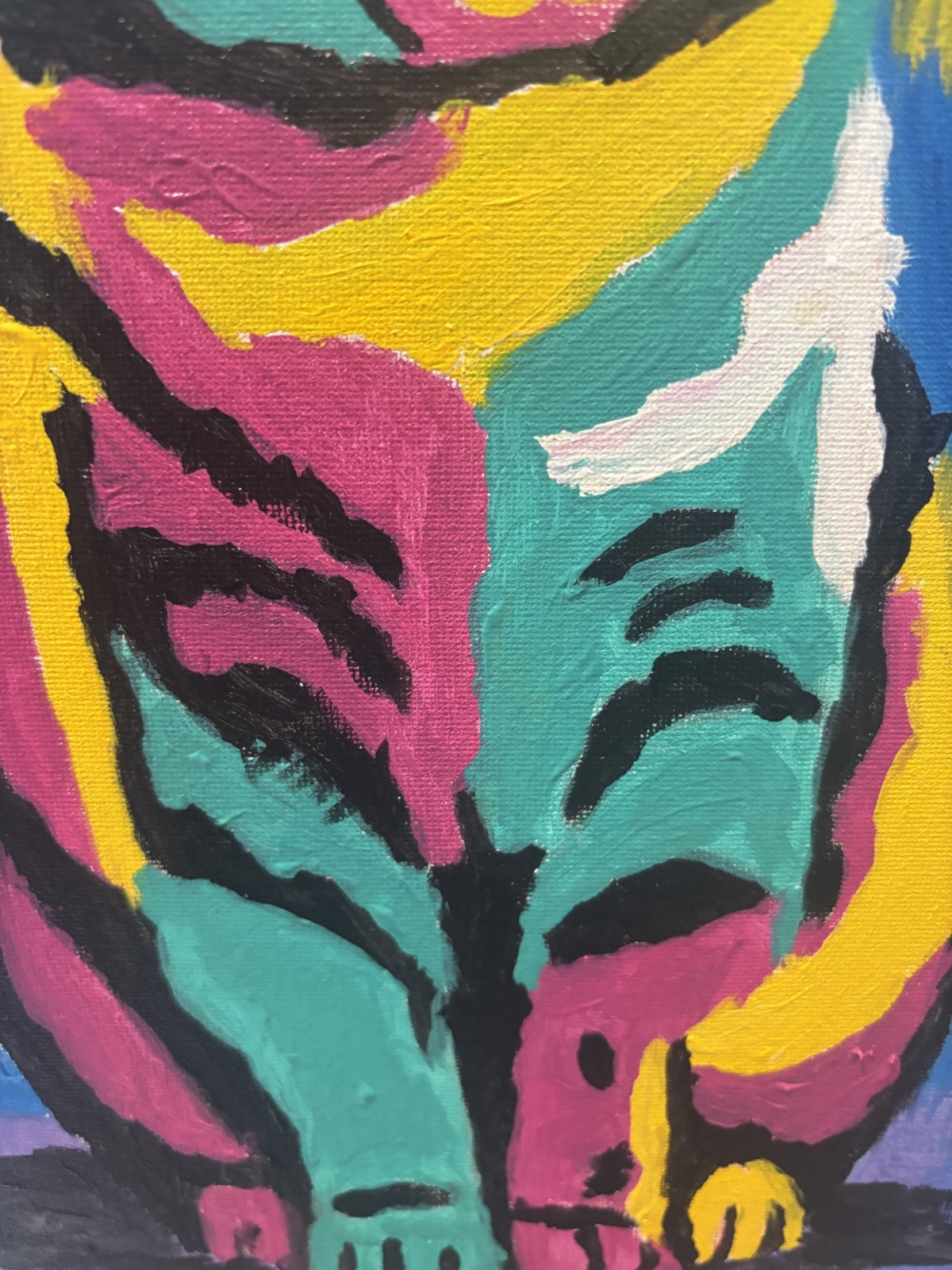 Max the Cat: Original Acrylic Pet Painting 11×14 Canvas