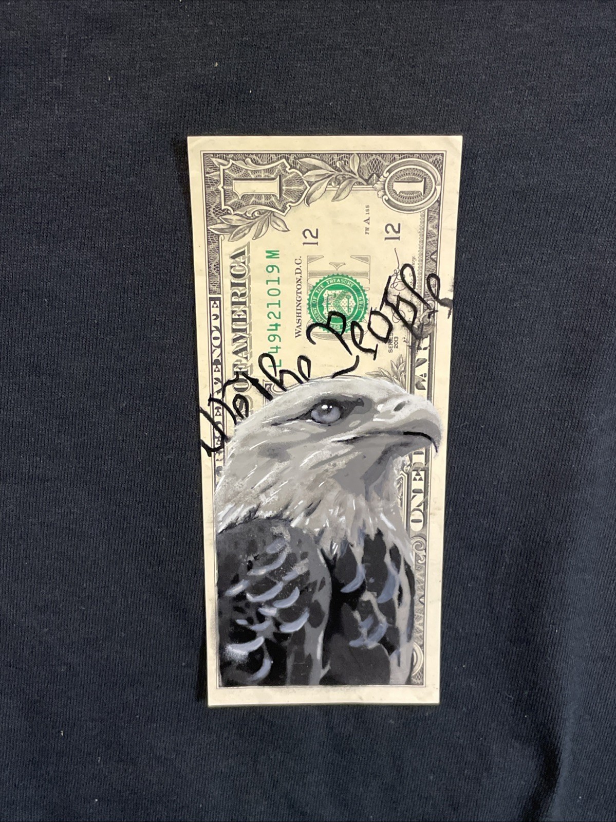 Eagle We The People 1 Dollar Bill painting Graffiti Art Street Art America