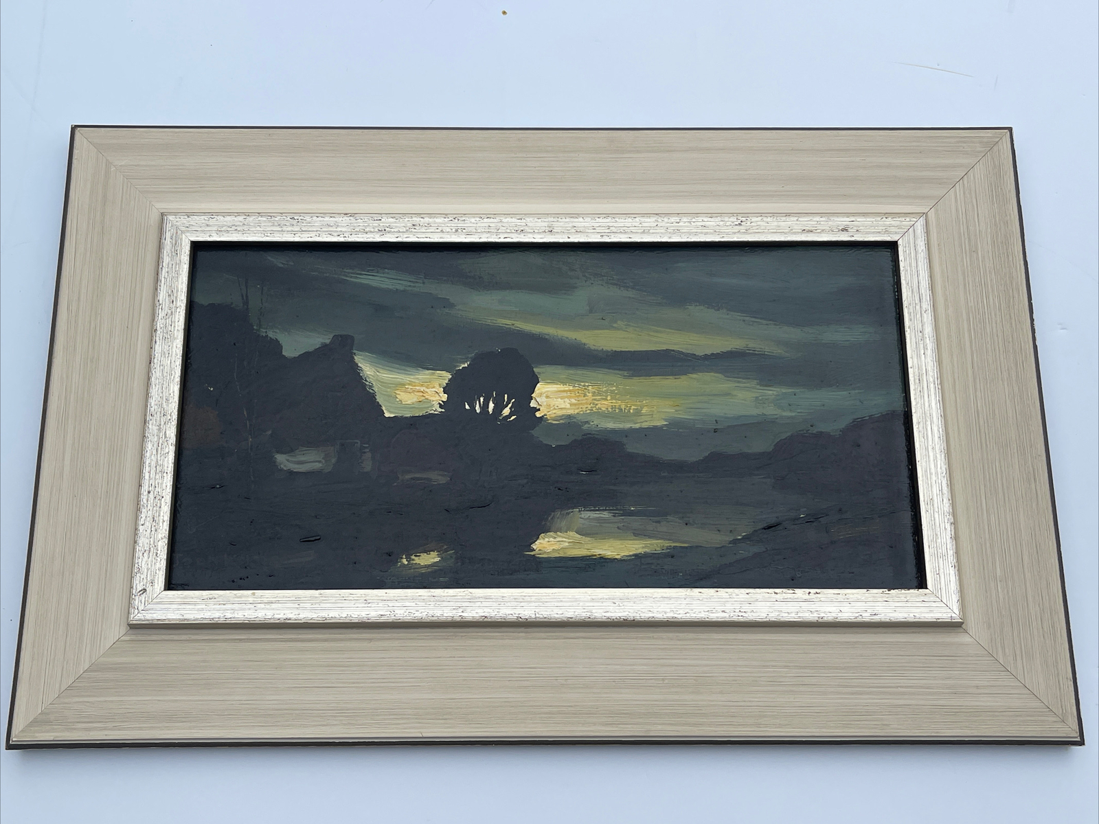 Toon Koster Painting Expressionist Landscape Holland Modernist Listed NIGHT SKY