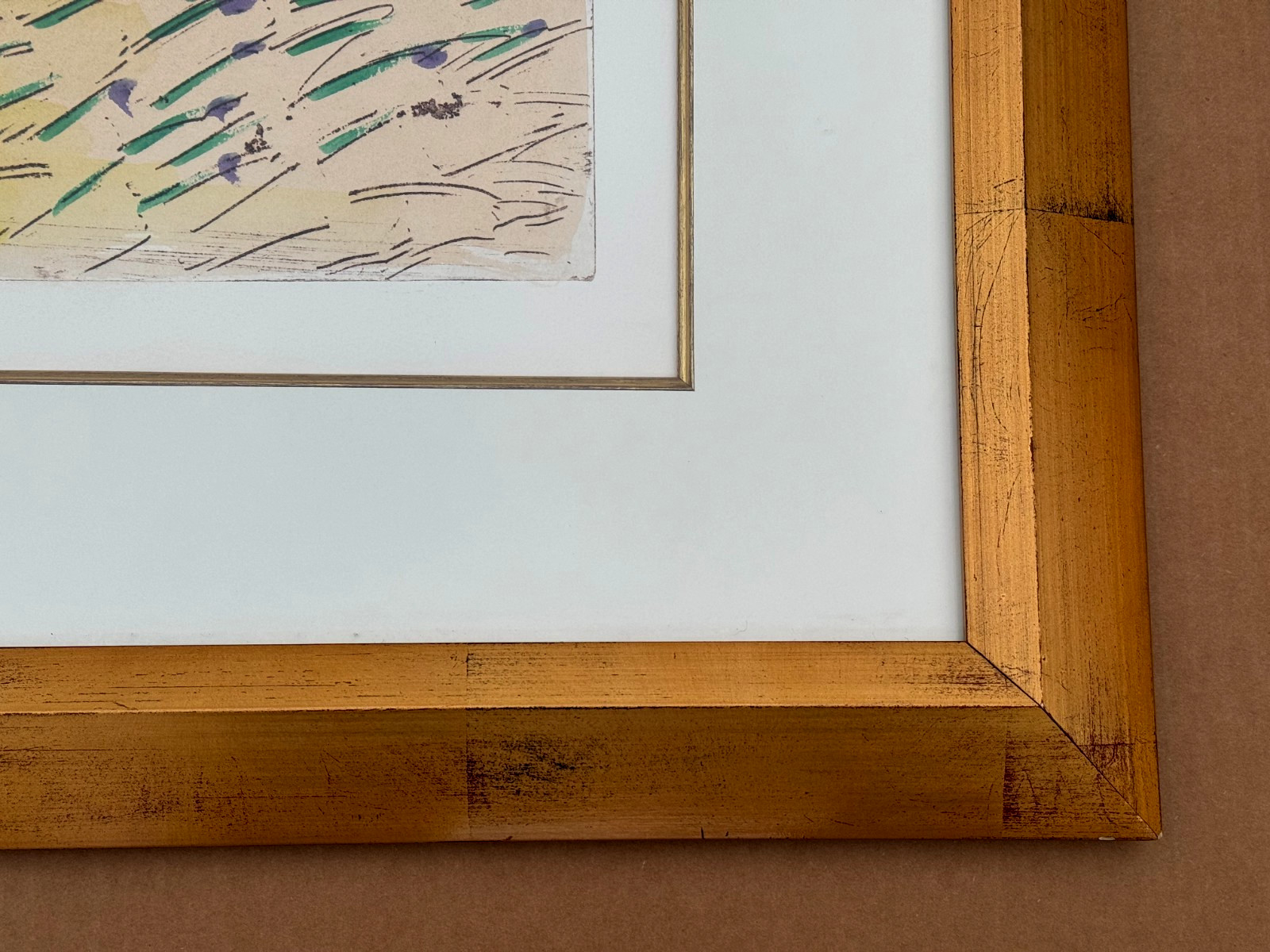 B.CONY SIGNED ORIGINAL ETCHING PAINTING ABSTRACT MODERN ART MODERNISM #1/1
