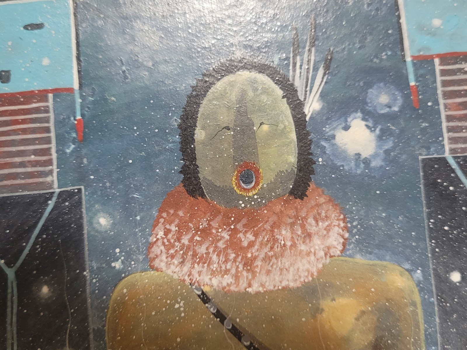 1981 PAINTING MYSTICAL SPIRITUAL NATIVE AMERICAN NAVAJO by CLIFFORD BRYCELEA