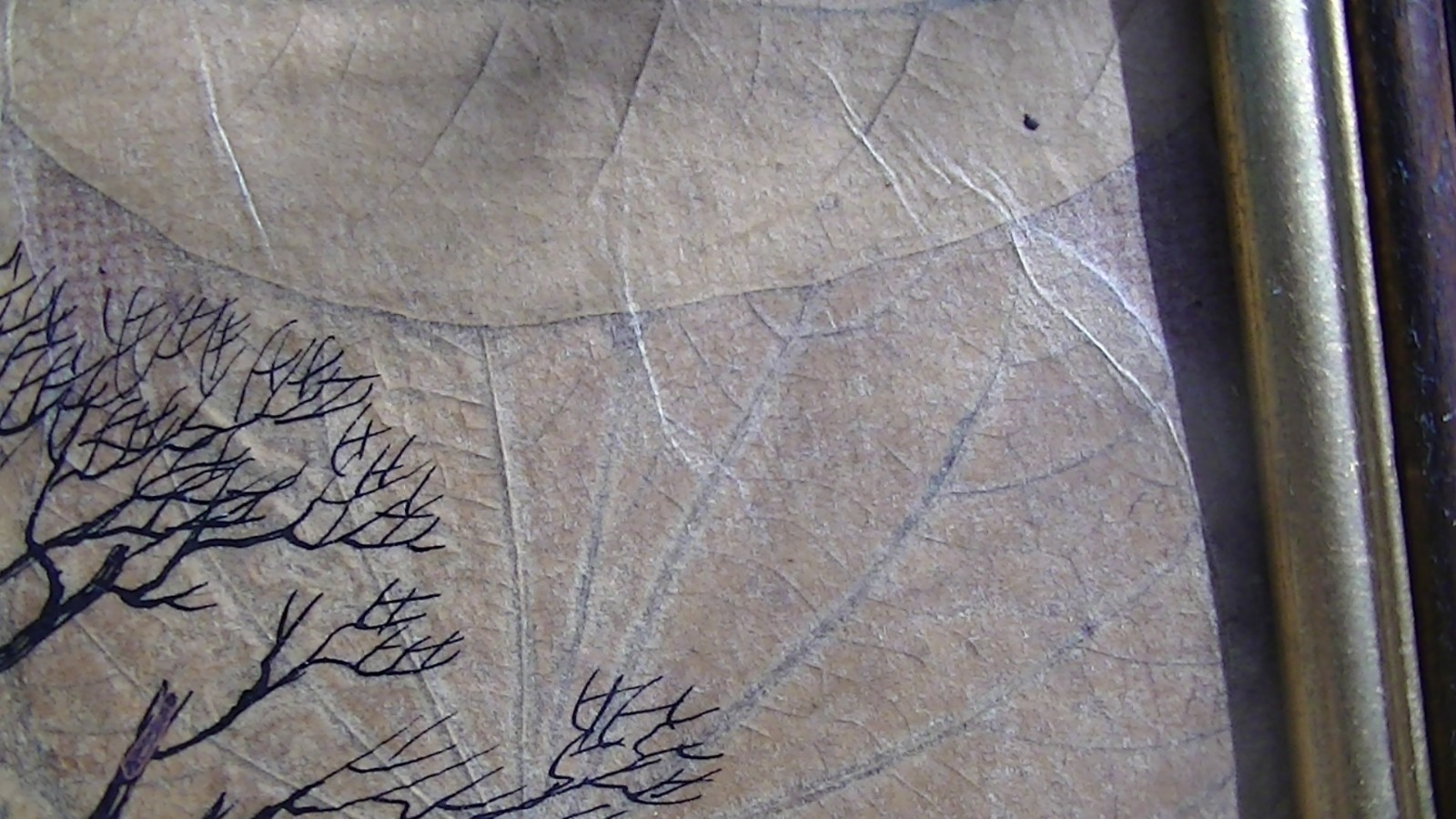 Vintage Art Piece by LERT 10″X 25″ 5 Birds Masonite leaf surface