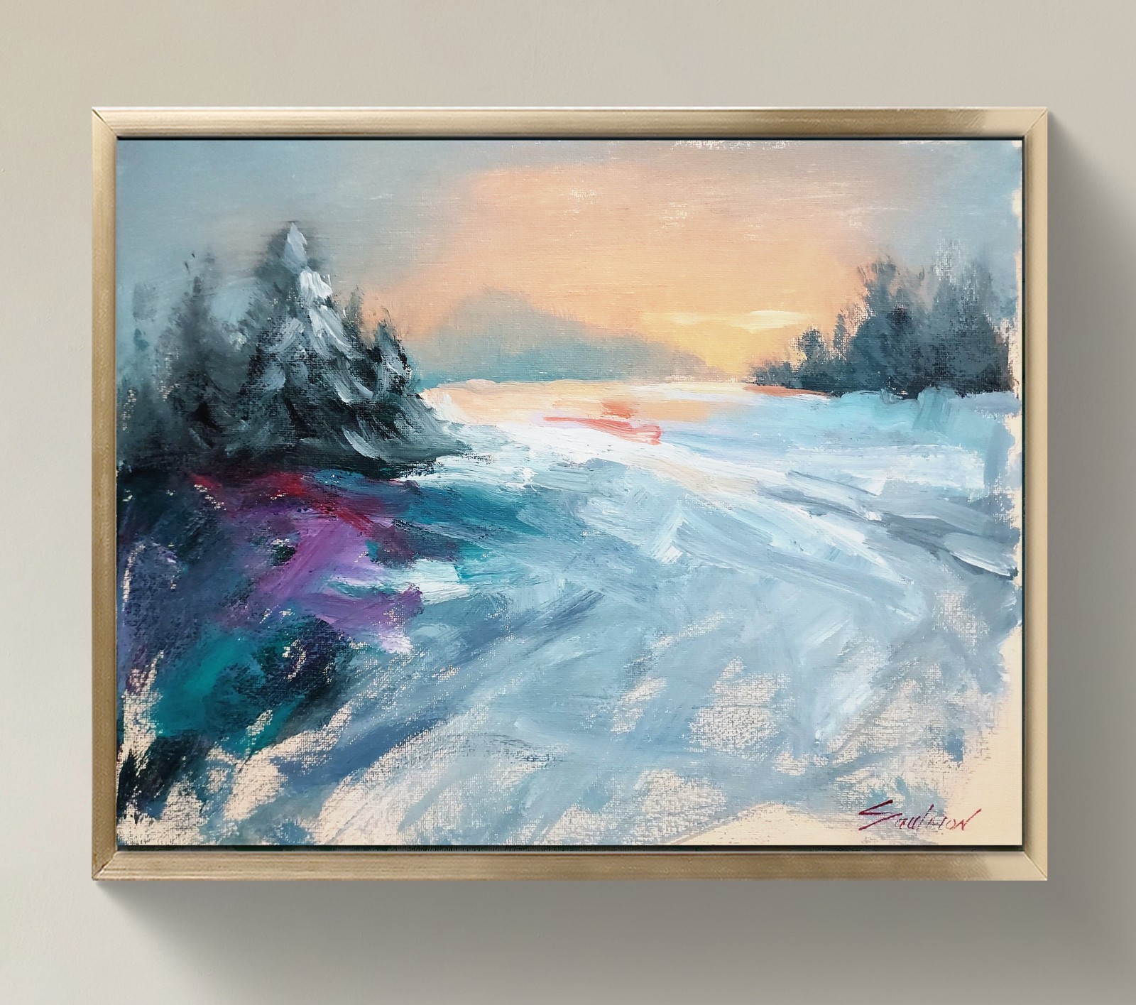 Original Impressionist Painting on 14×11 inch Canvas – Signed by the Artist